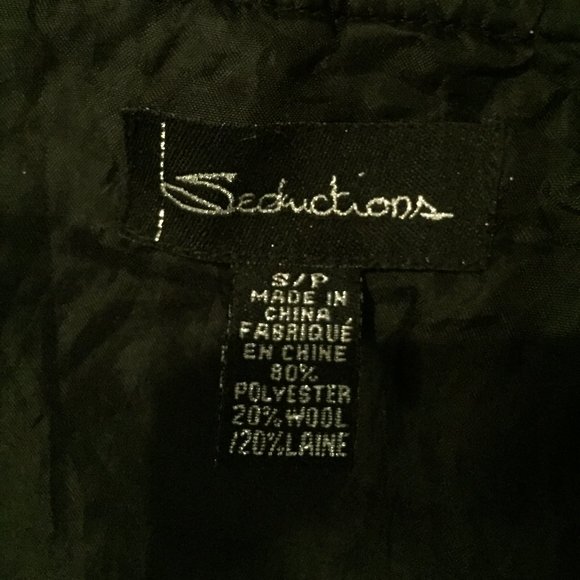 Seductions // Double-Breasted Military Style Wool Blend Coat - Picture 5 of 6